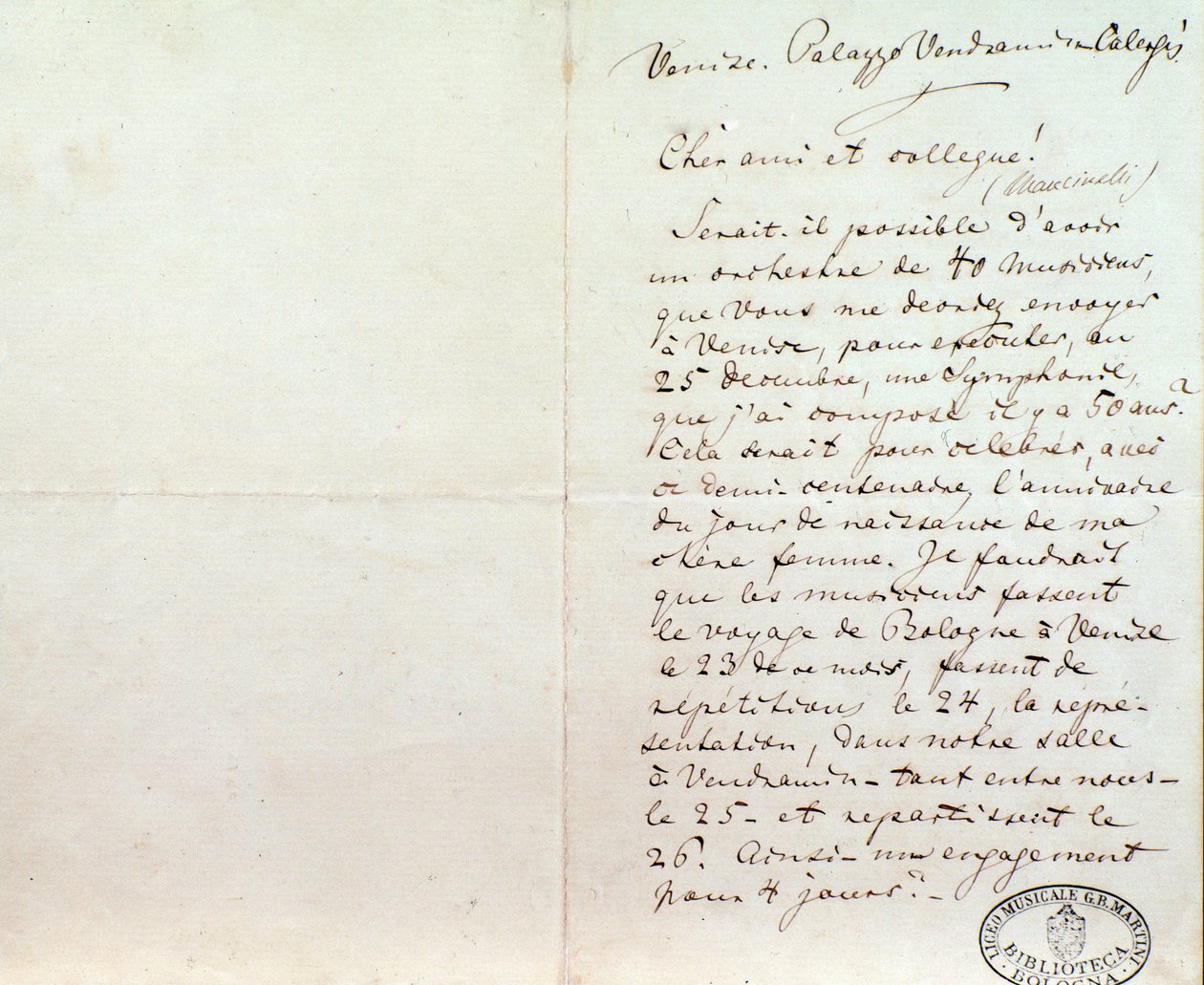 Carta manuscrita de Richard Wagner a Luigi Mancinelli, 10 de diciembre de Richard Wagner