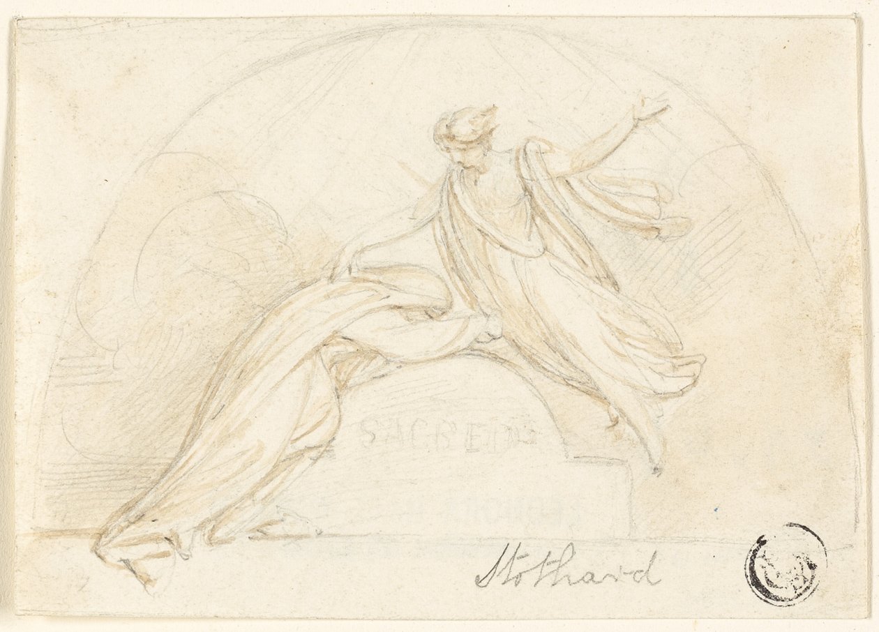 Diseño para monumento funerario de Richard Westall