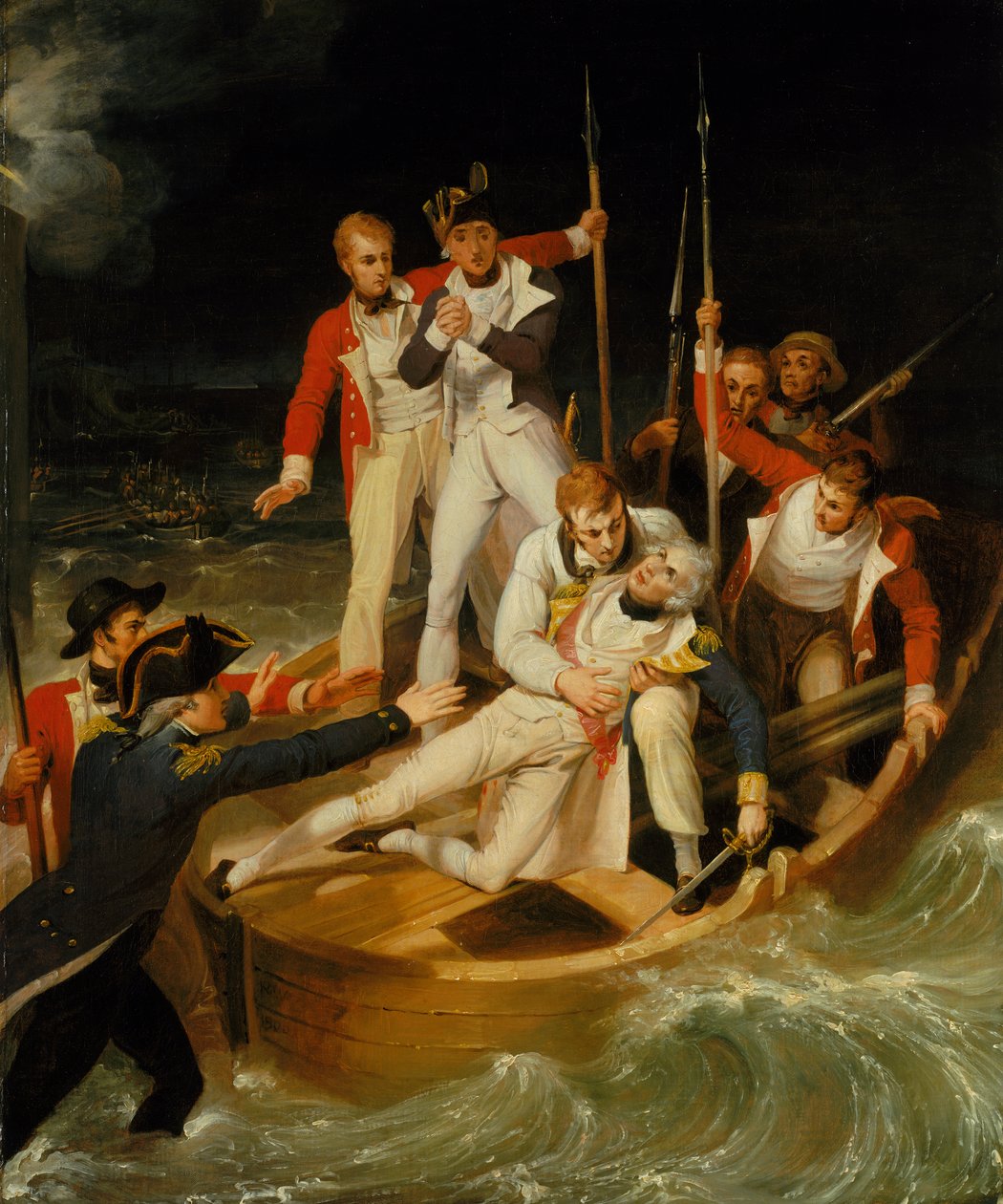 Nelson herido en Tenerife, 24 de julio de 1797 de Richard Westall
