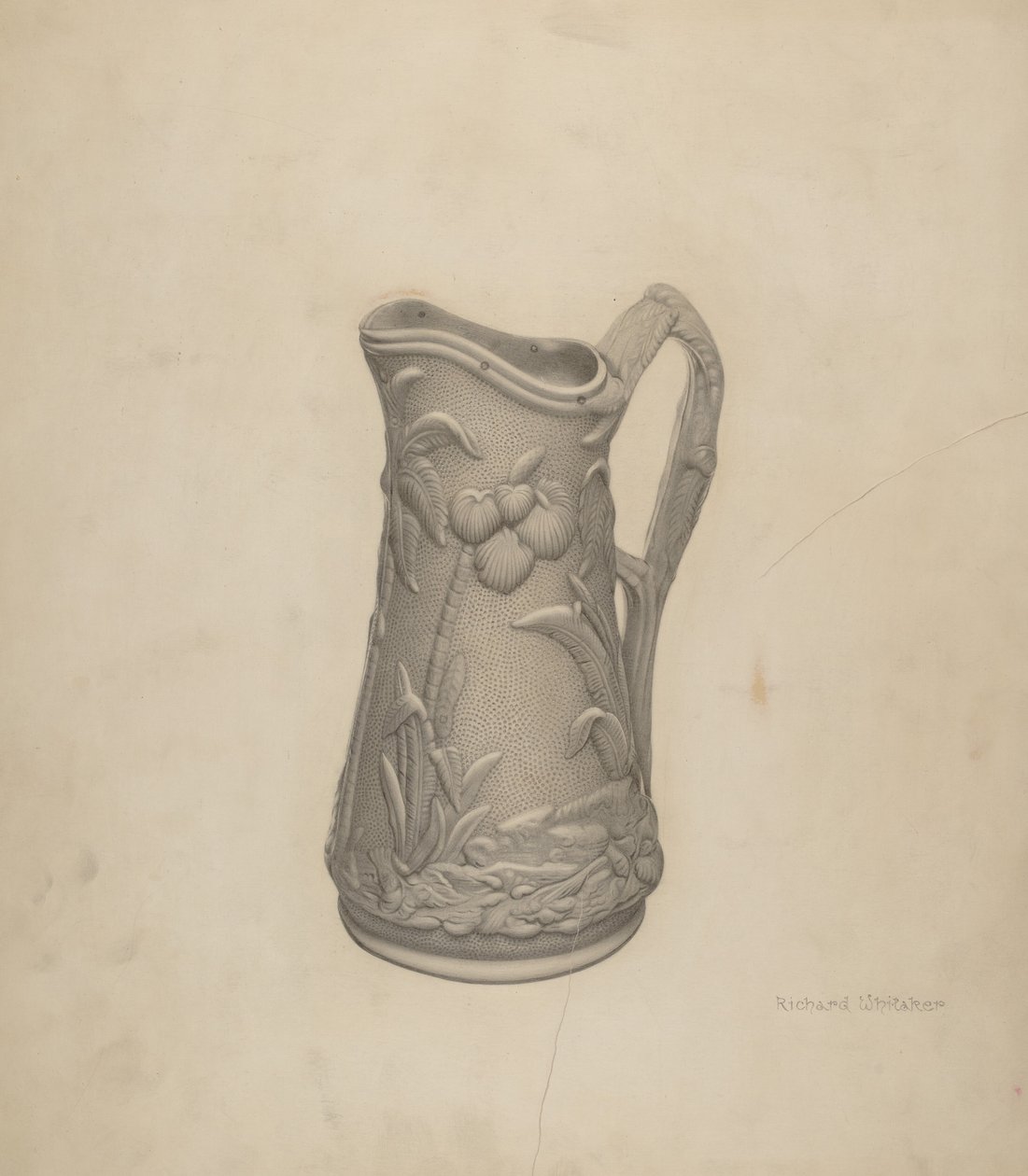 Jarra de jarabe de Parian Ware de Richard Whitaker