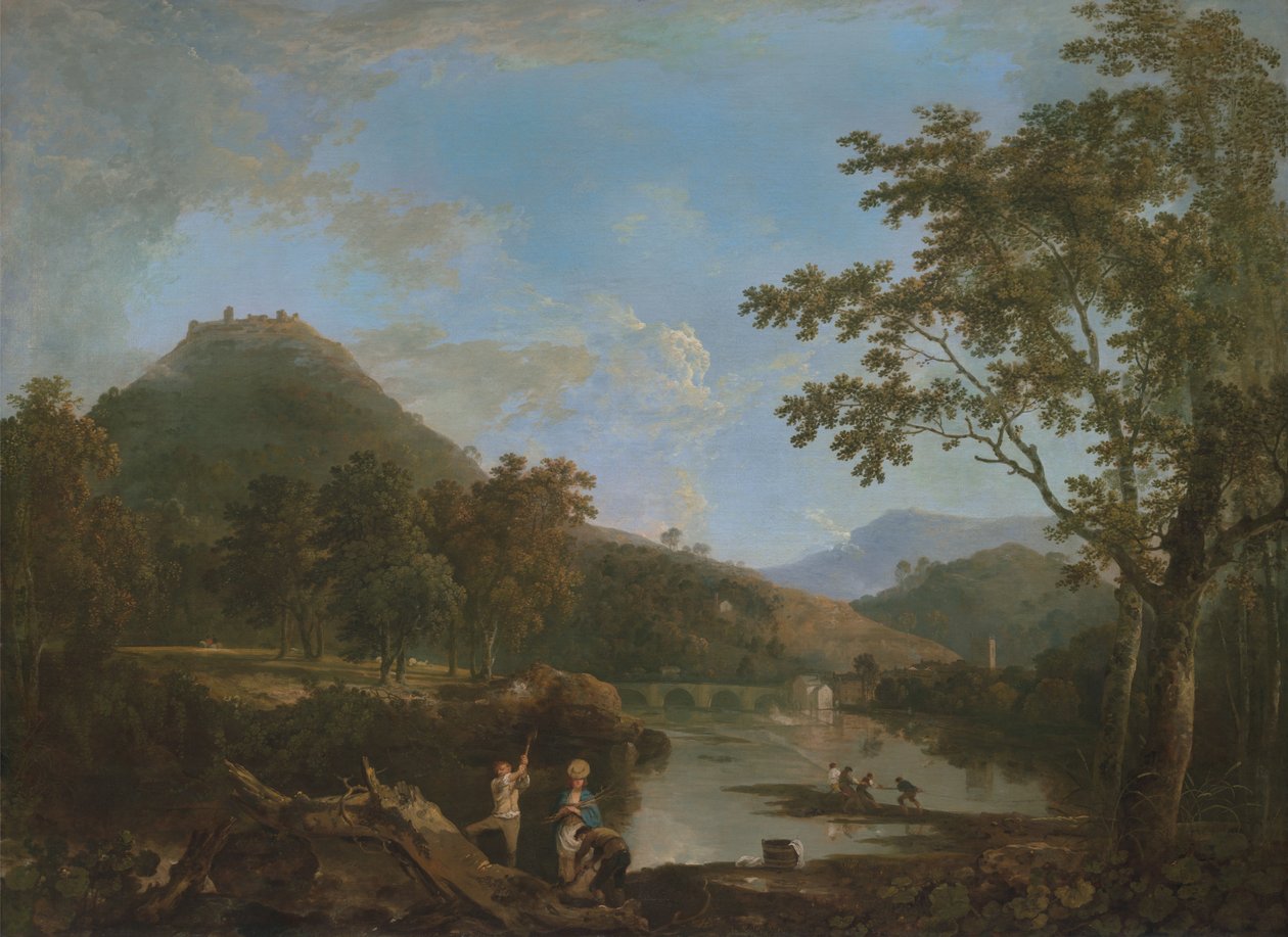 Dinas Bran desde Llangollen de Richard Wilson