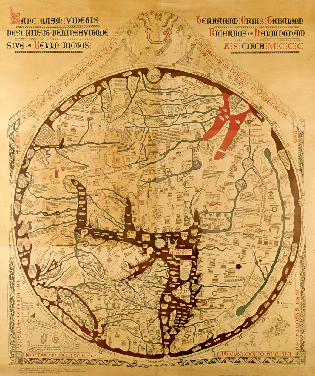 Hereford mappa mundi de Richard of Haldingham