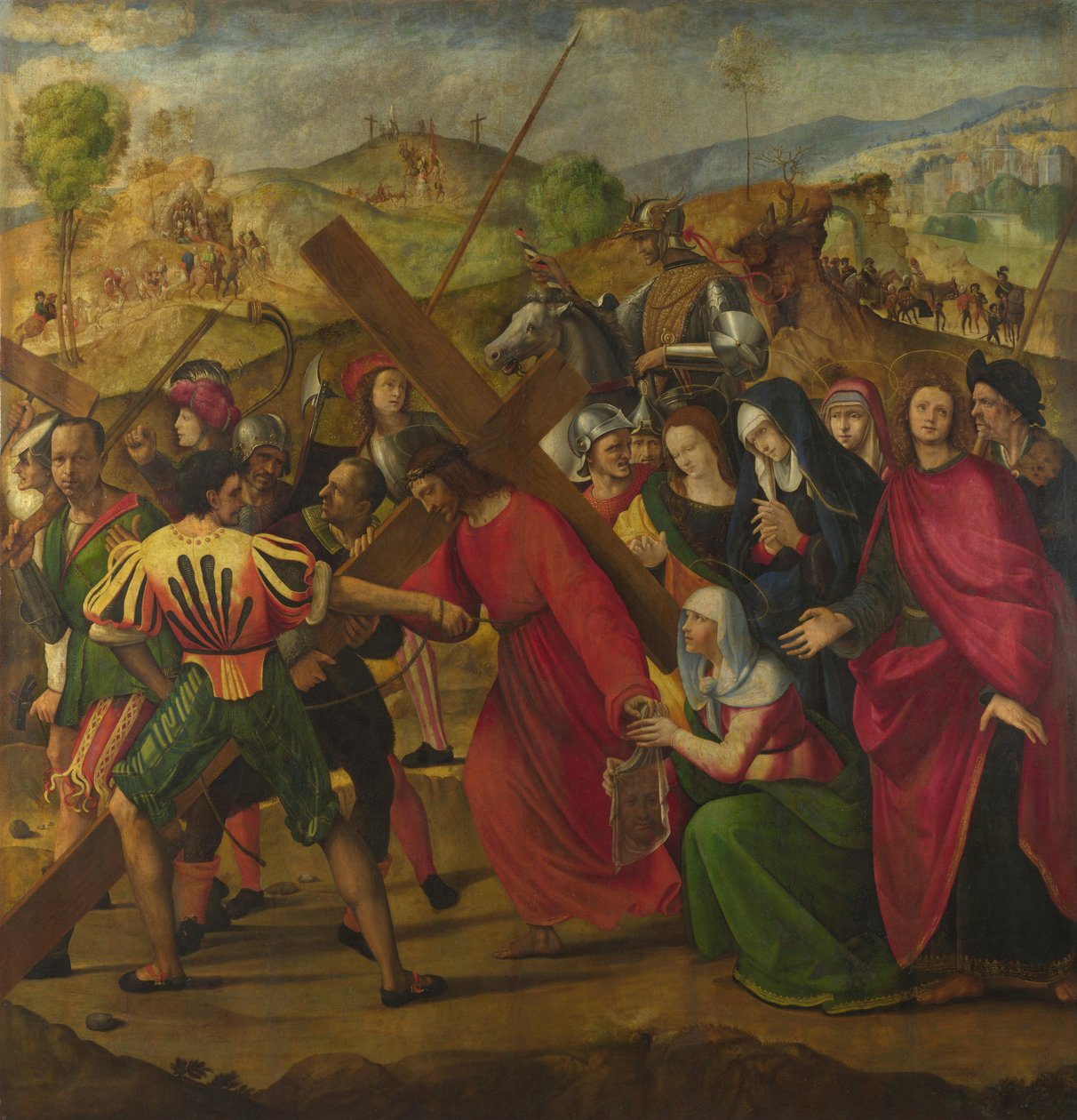La procesión al Calvario, c. 1505 de Ridolfo Ghirlandaio