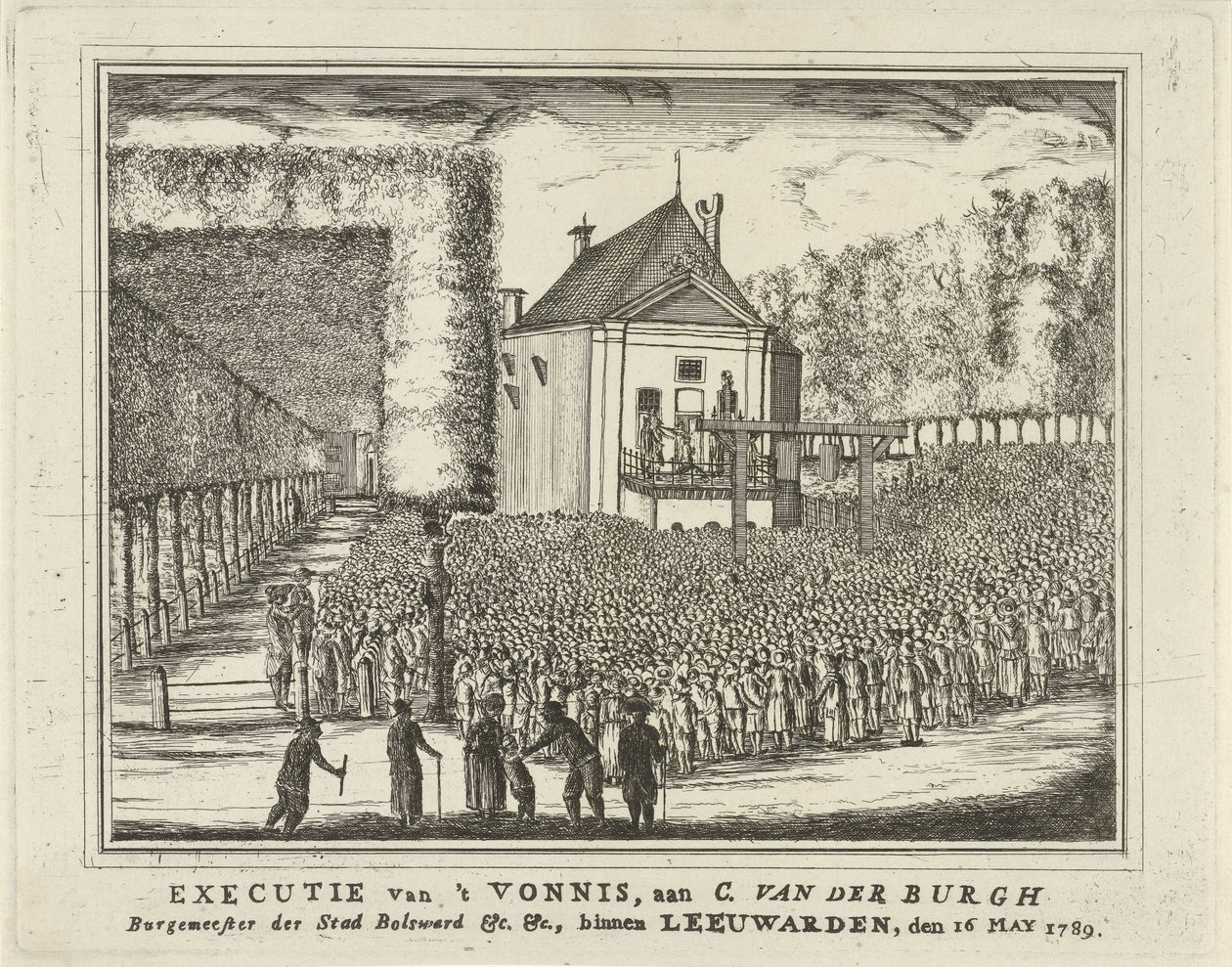 Ejecución de Cornelis van den Burgh, 1789 Ejecución de 