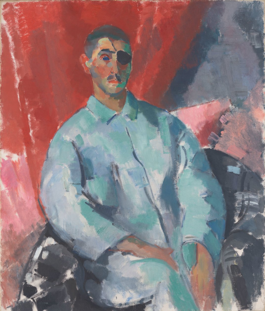 Autorretrato con parche negro en el ojo de Rik Wouters