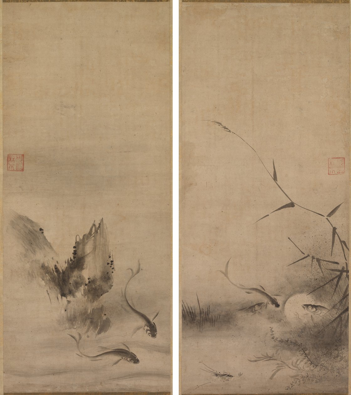 Fish and Rock; Fish and Seaweed de Rinkyo