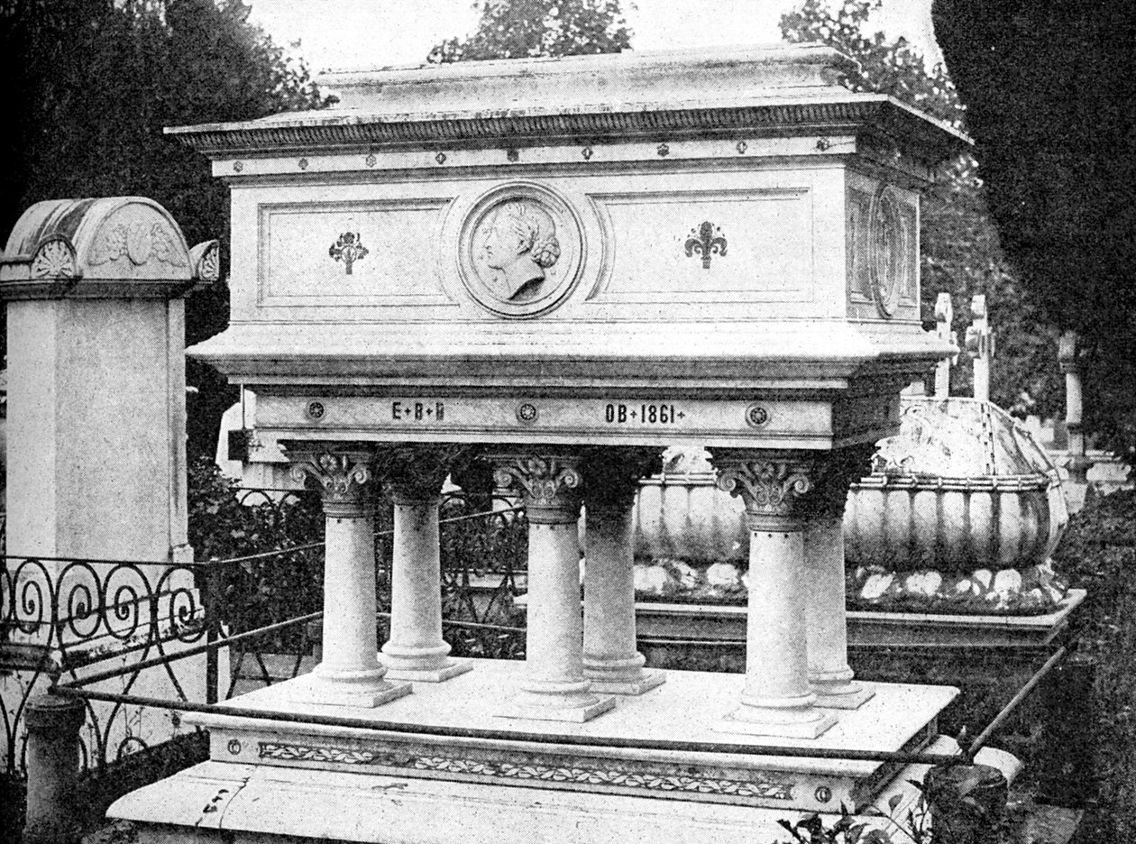 Tumba de Elizabeth Browning, Florencia, diseño de Lord Leighton de Rischgitz Collection