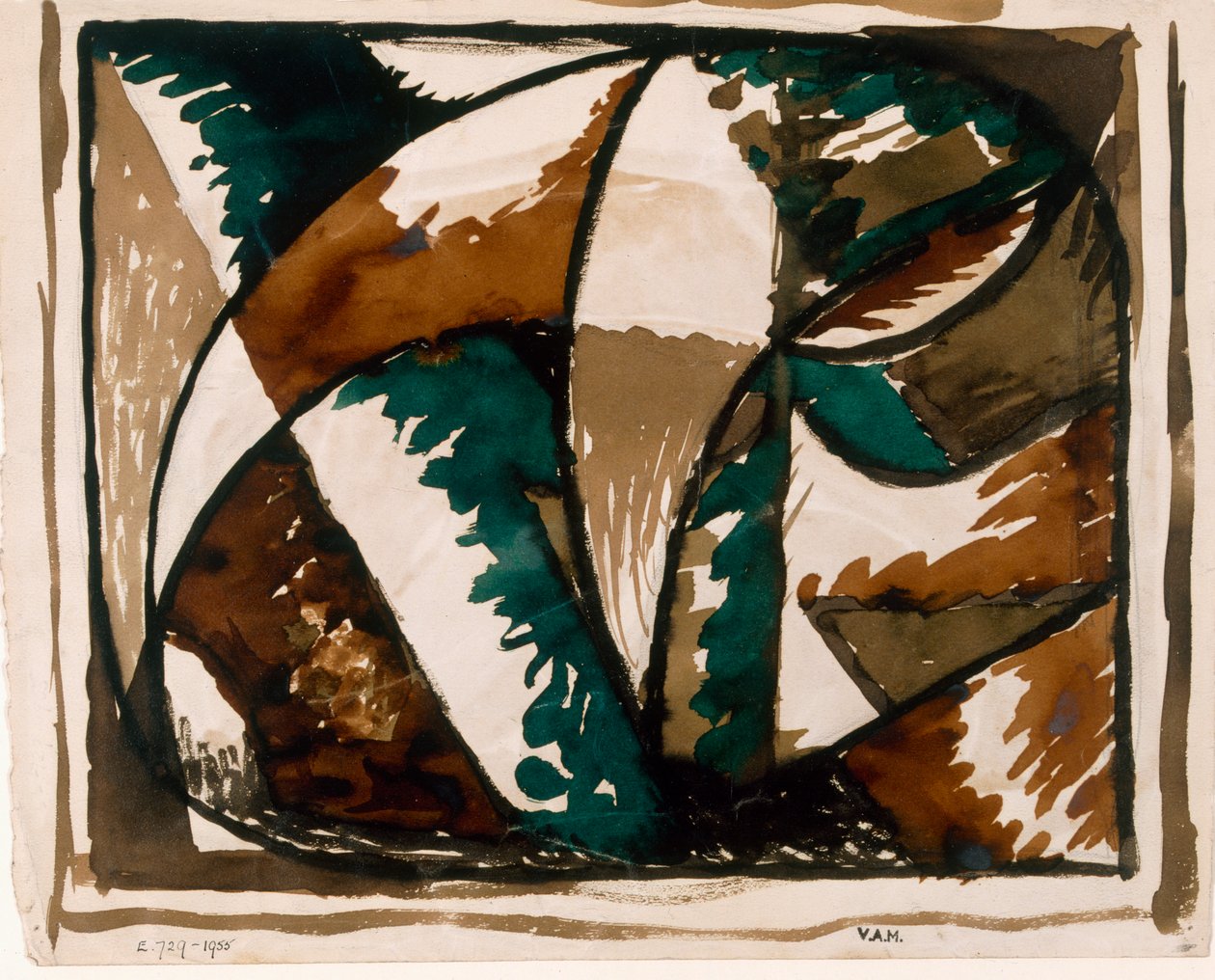Oso acechando, diseño para alfombra, c.1915-16 de Roald Kristian