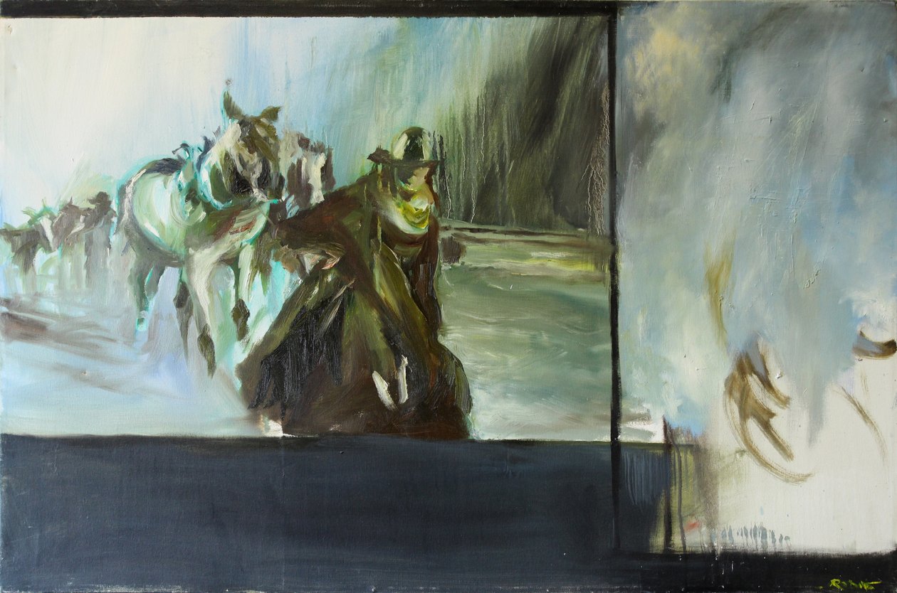 Después de Open Range, 2015 (acuarela) de Rob D Davies