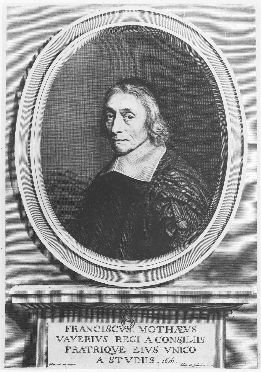 Retrato de François de La Mothe Le Vayer de Robert Nanteuil