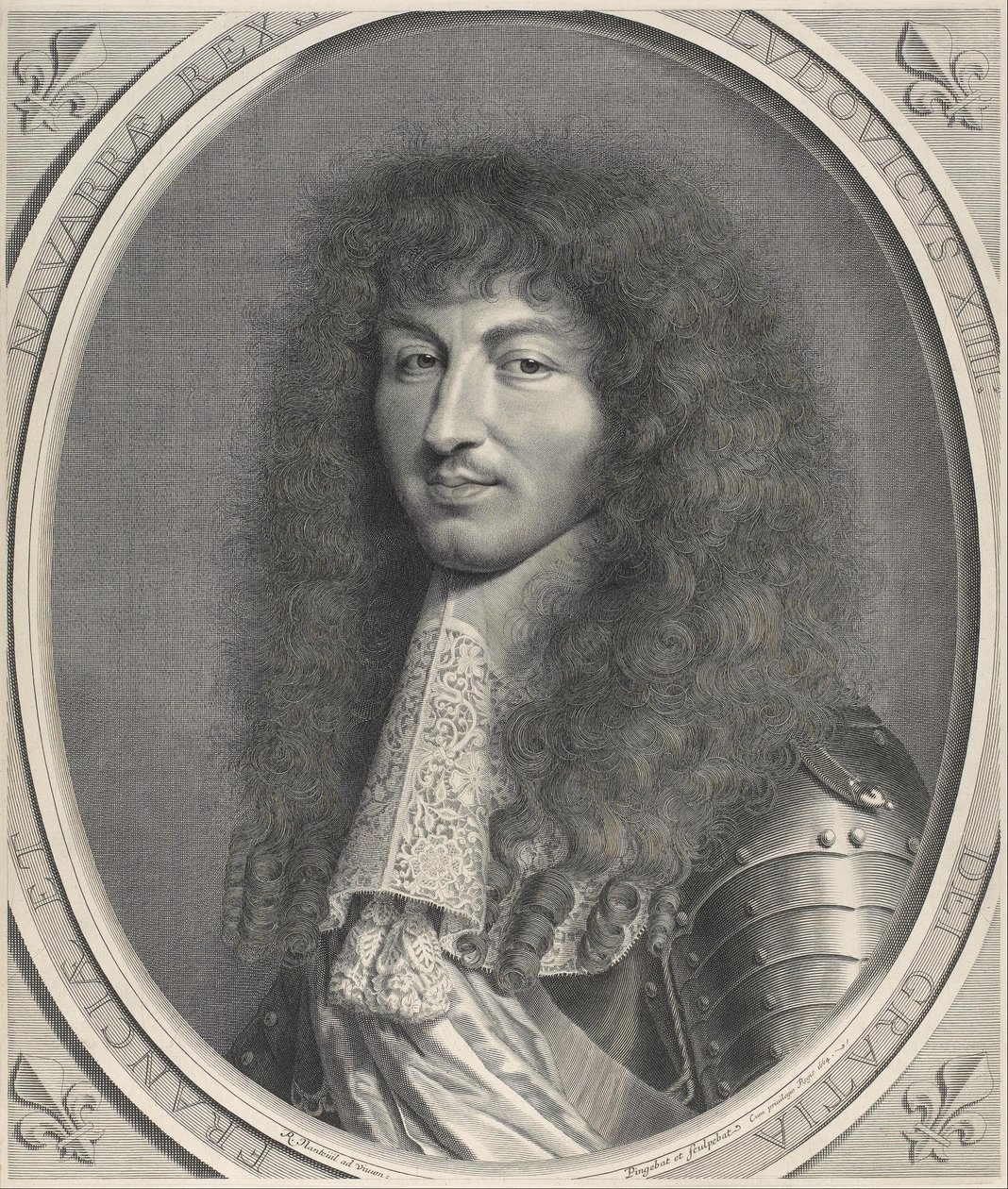Retrato de Luis XIV de Robert Nanteuil