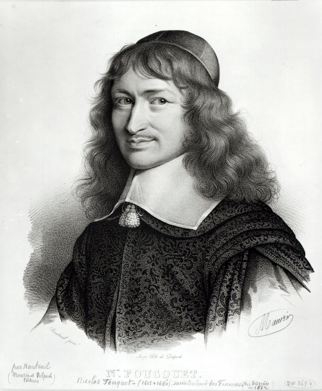 Retrato de Nicolas Fouquet (1615-80) de Robert Nanteuil