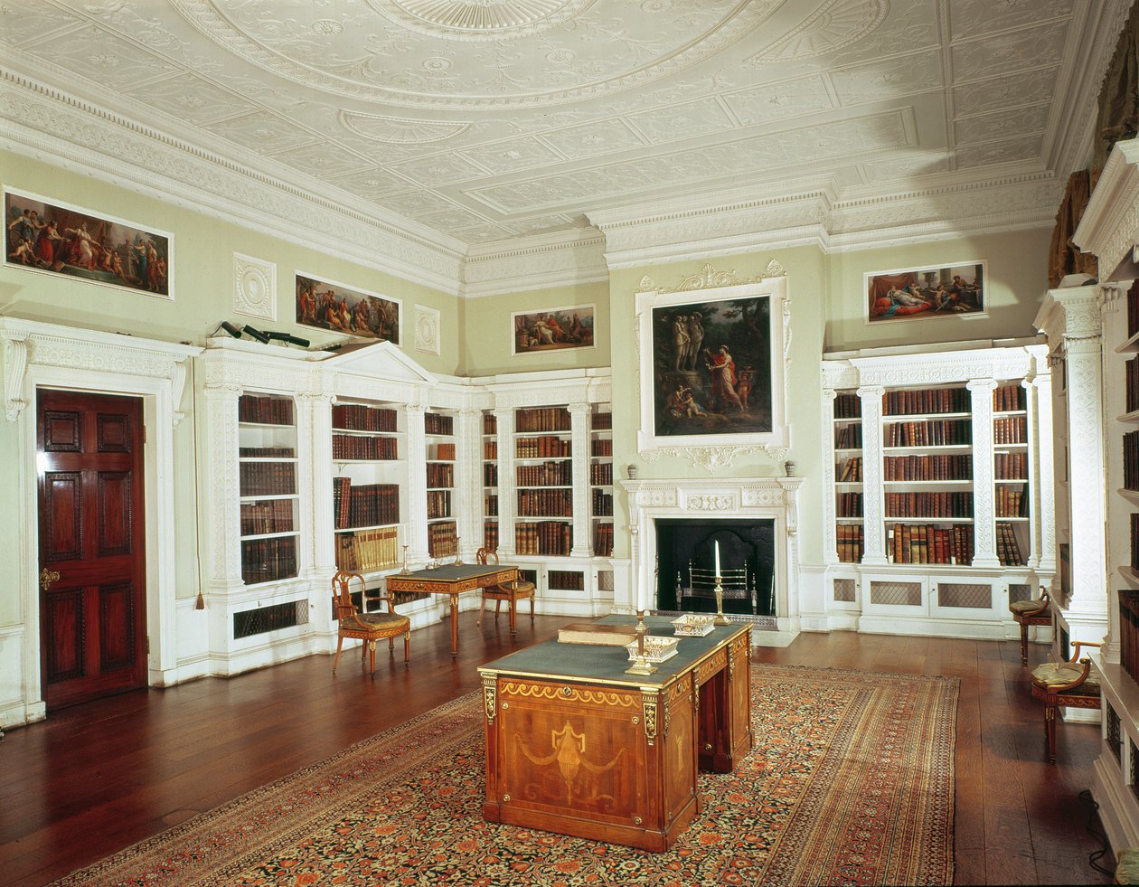 Vista de la biblioteca de Robert Adam