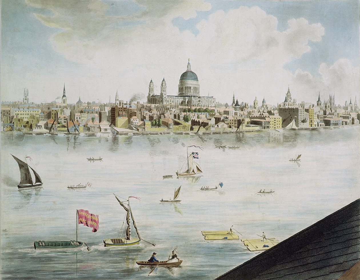 Vista panorámica de Londres, 1792-93 de Robert Barker