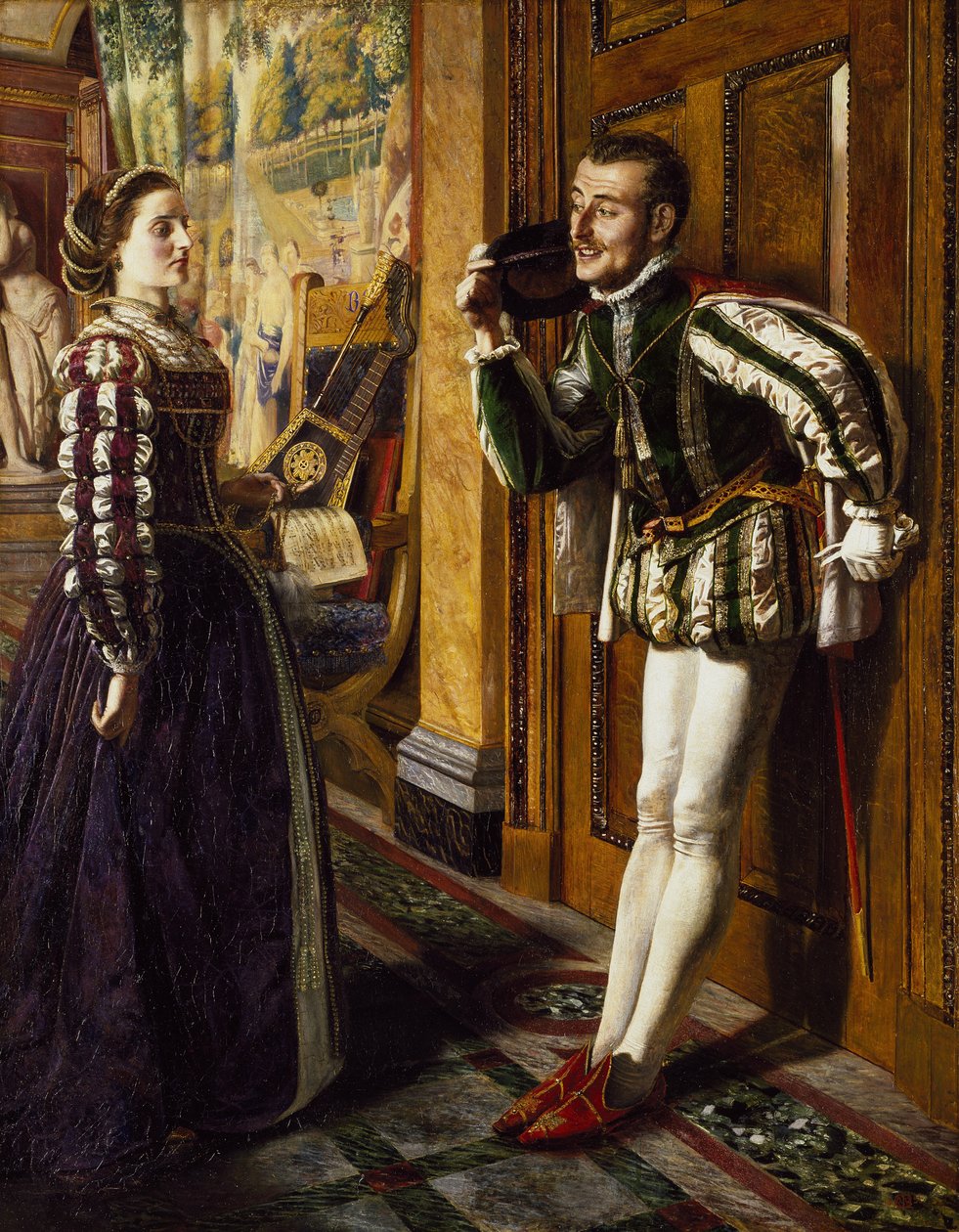 La doma de la bravía: Katherine y Petruchio, 1855 de Robert Braithwaite Martineau