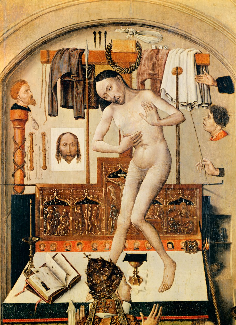La misa de San Gregorio Magno (detalle) de Robert Campin