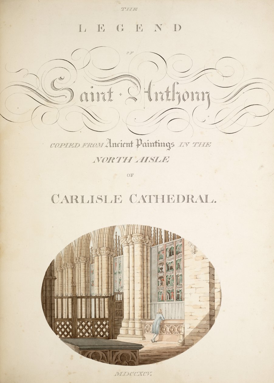 Las antigüedades de la Catedral de Santa María, Carlisle, 1795 de Robert Carlile