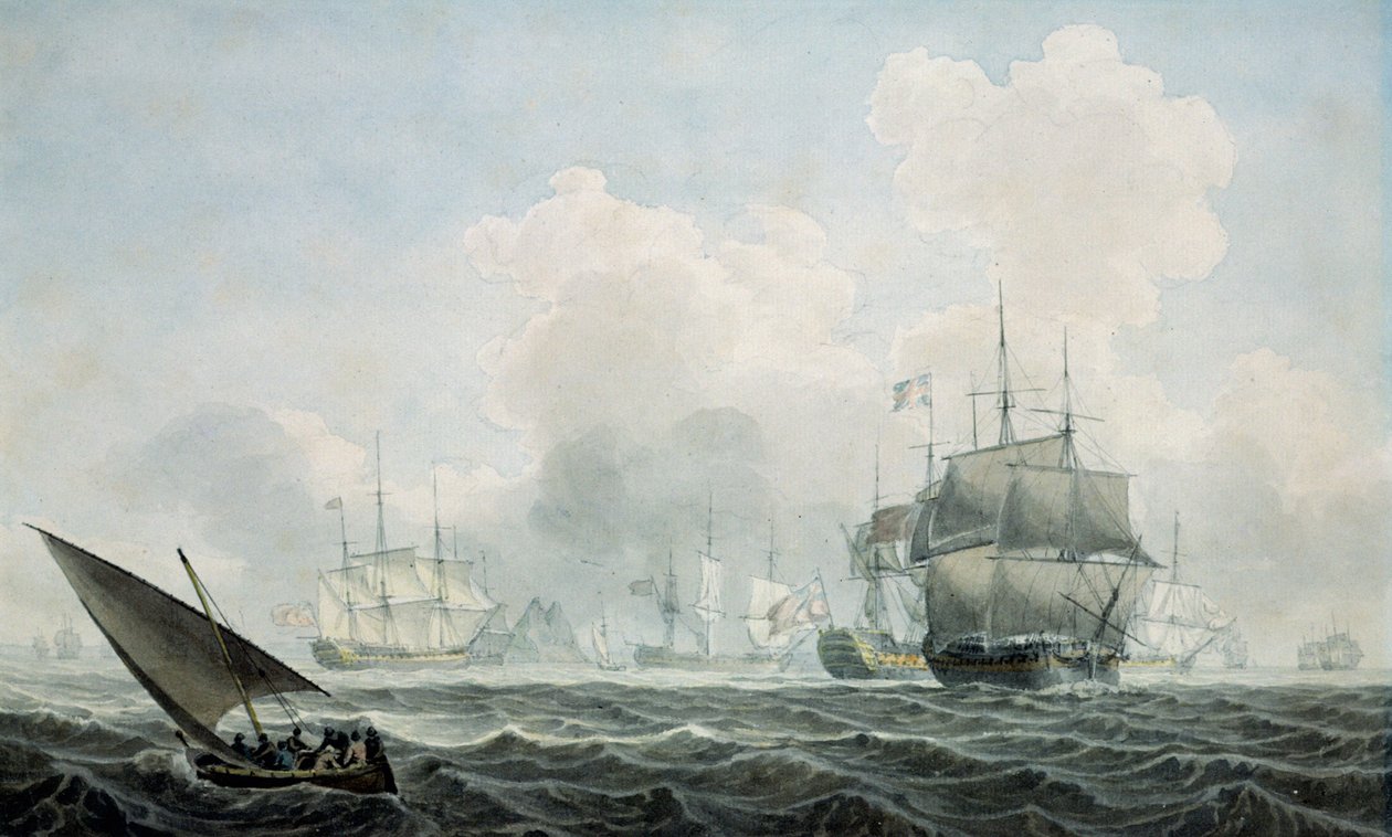 Barcos de guerra ingleses de Robert Cleveley