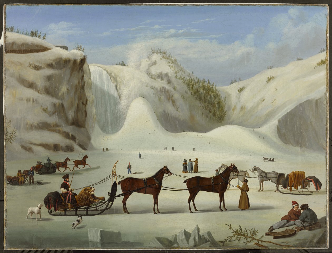 El cono de hielo, Cataratas de Montmorency, Quebec de Robert Clow Todd