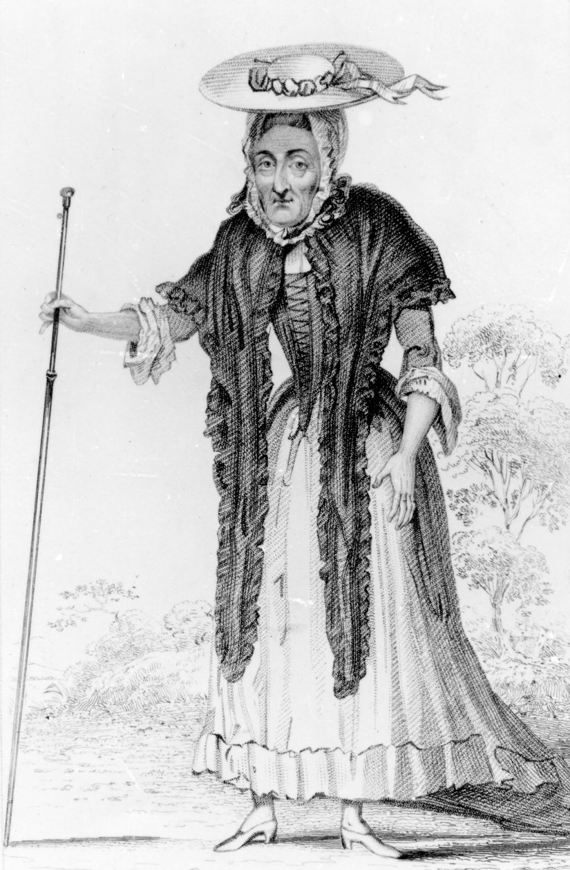 Jane Lewson, notable por su edad y peculiaridades, 1821 de Robert Cooper