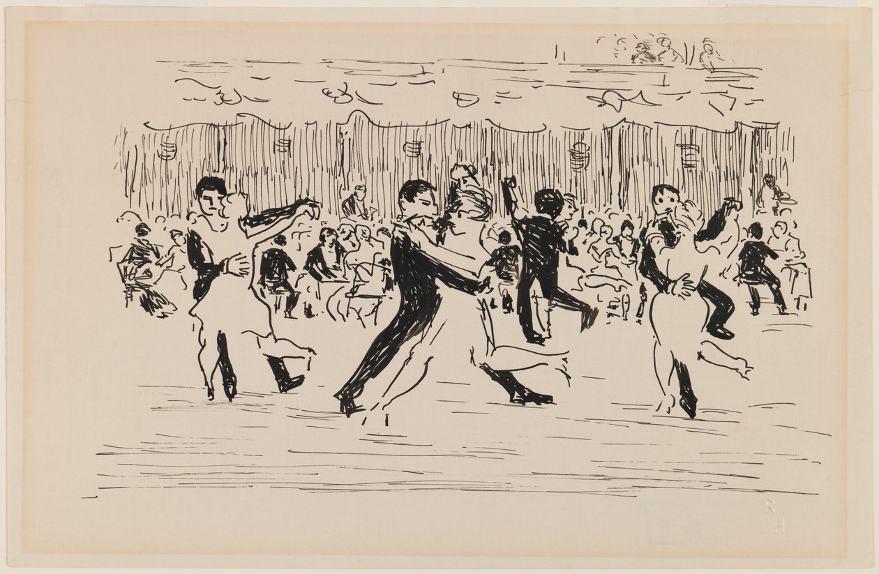 Escena de salón de baile (parejas bailando) de Robert Cozad Henri