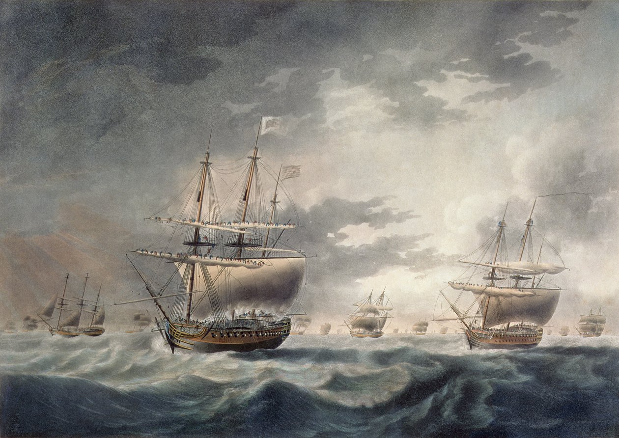 Una tormenta que se avecina, grabado por Francis Jukes (1747-1812) publicado en 1795 de Robert Dodd