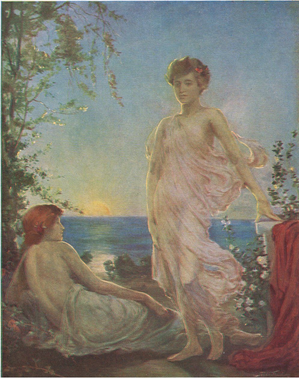 Esperando el amanecer, Bibbys Annual, 1916-1917 de Robert Fowler