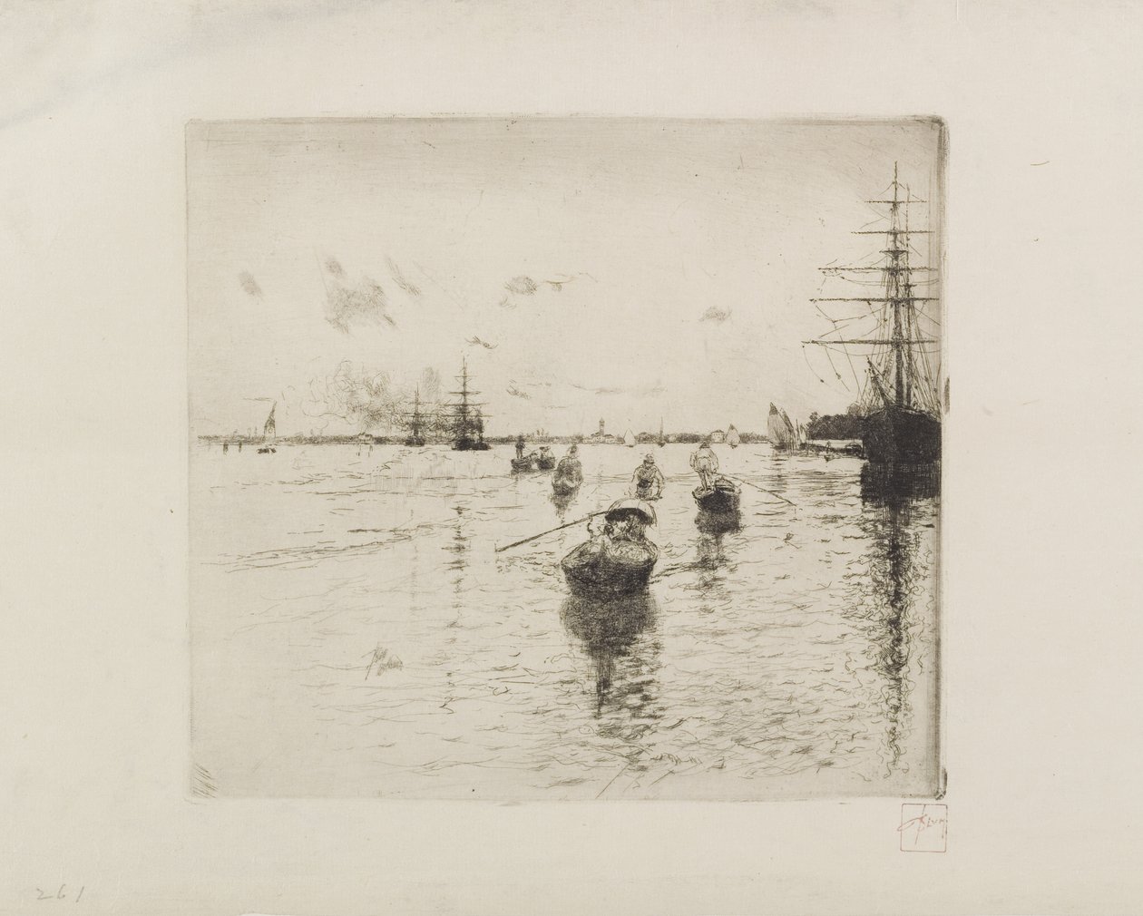 Laguna con vapores y góndolas, 1885 de Robert Frederick Blum