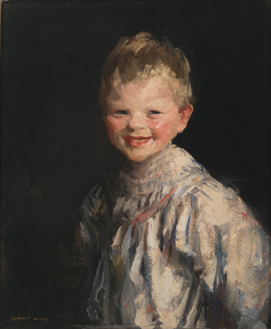 Niño riendo de Robert Cozad Henri