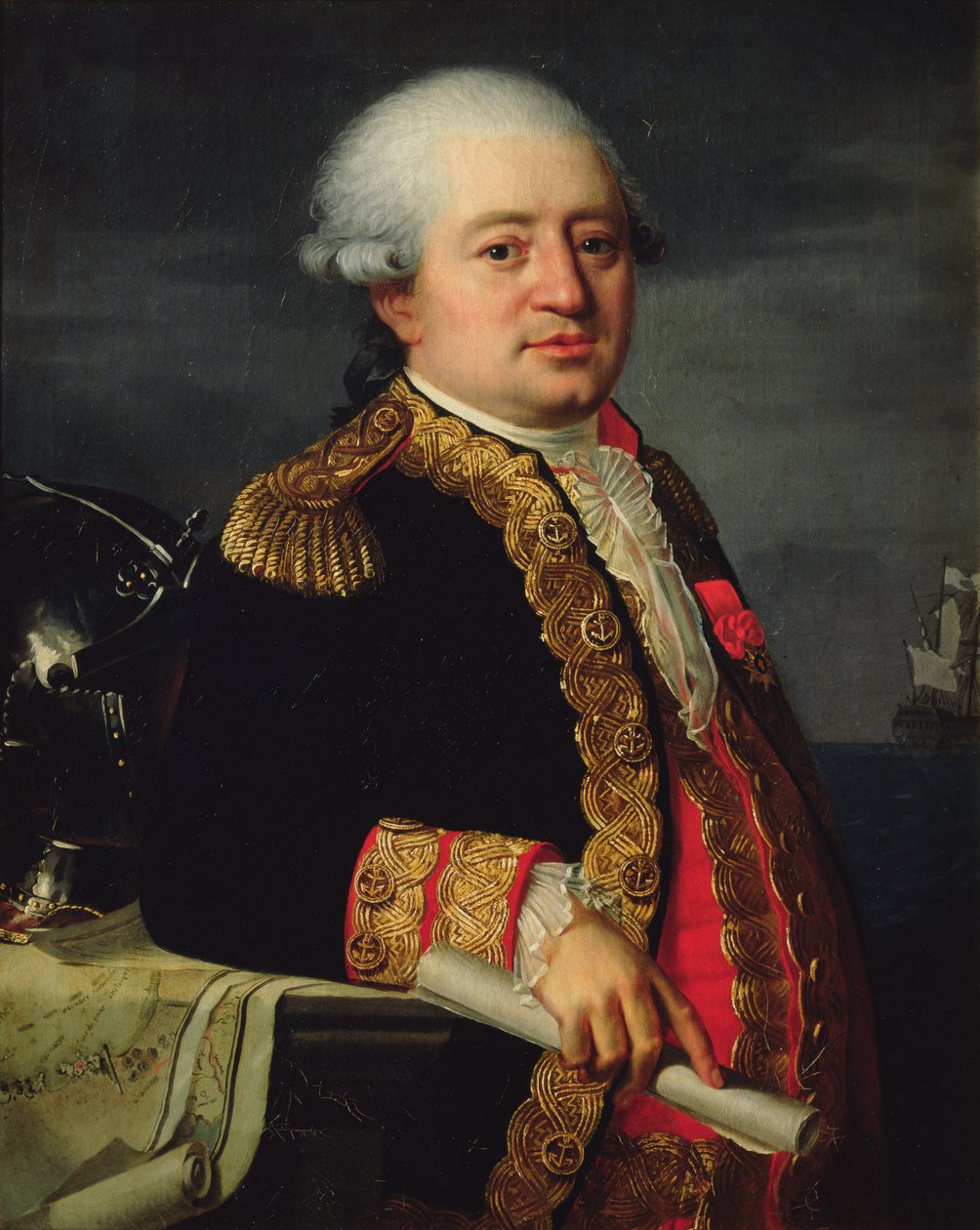 Retrato del Conde de La Couldre de La Bretonniere de Robert Lefevre