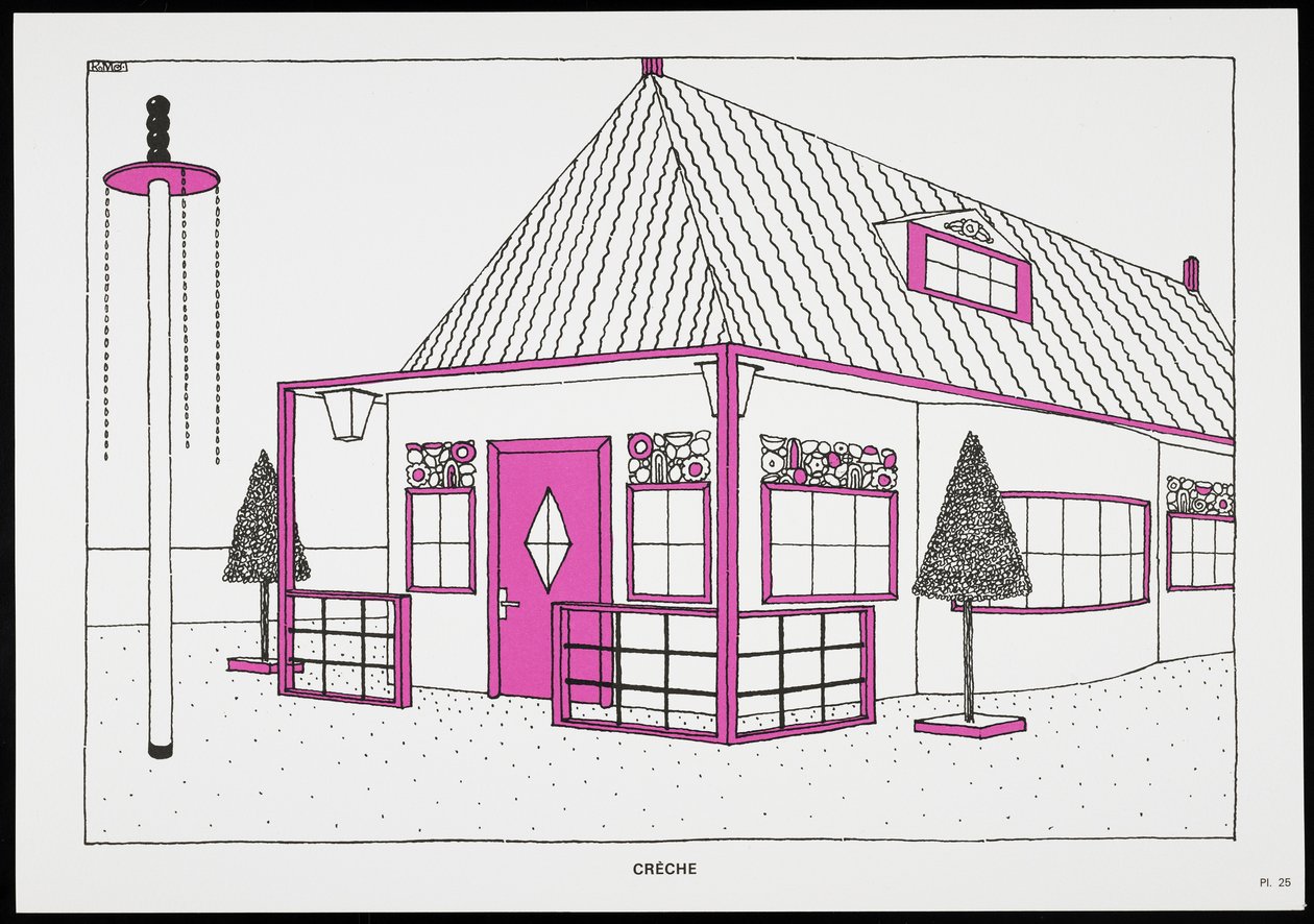Guardería, de Une Cite Moderne, Dessins de Rob Mallet-Stevens Architecte, 1987 de Robert Mallet Stevens