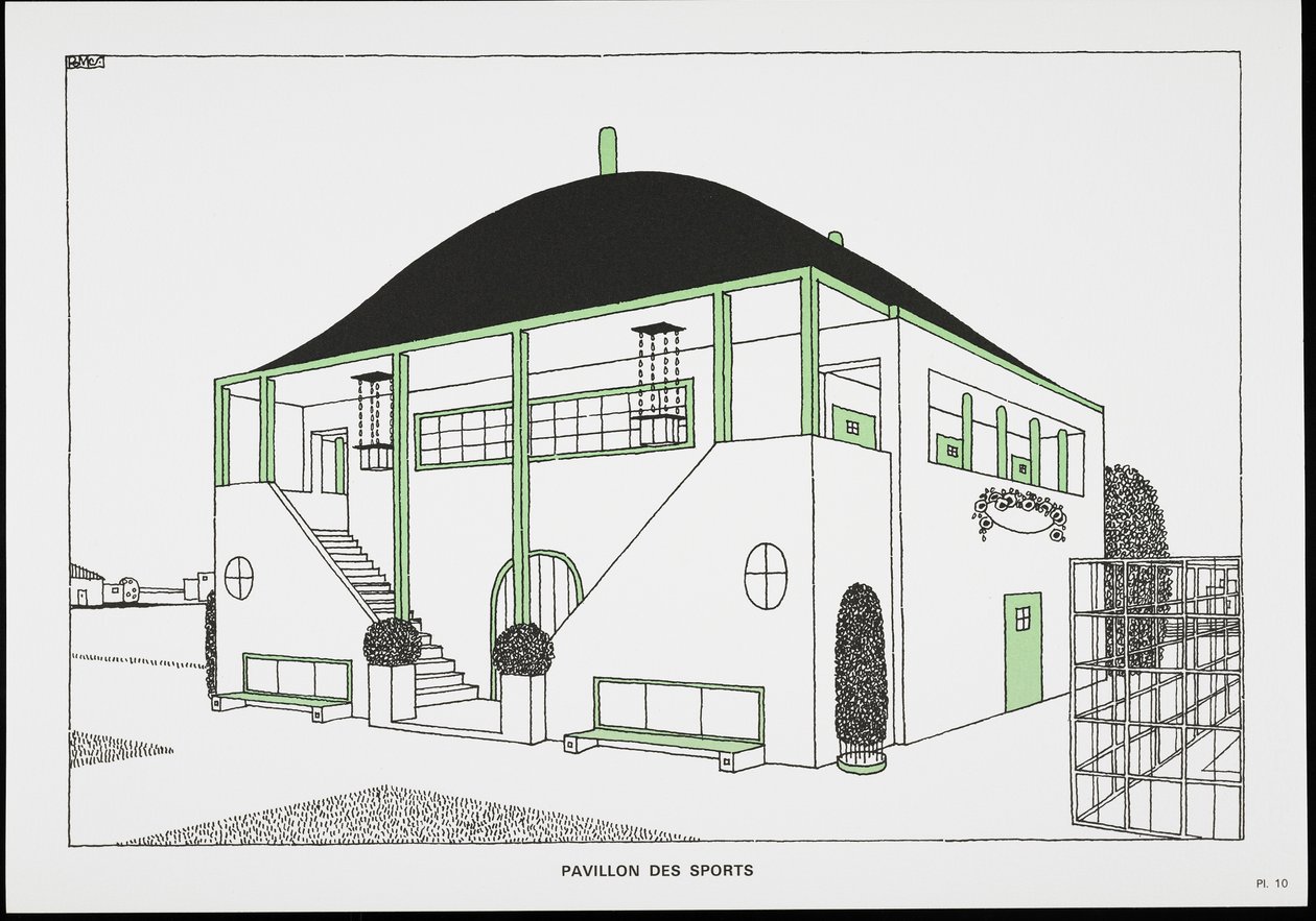 Pabellón de deportes, de Une Cite Moderne, Dessins de Rob Mallet-Stevens Architecte, 1987 de Robert Mallet Stevens