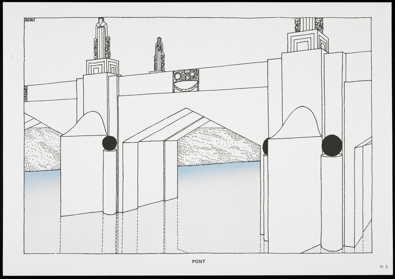 Puente, de Une Cite Moderne, Dessins de Rob Mallet-Stevens Architecte, 1987 de Robert Mallet Stevens
