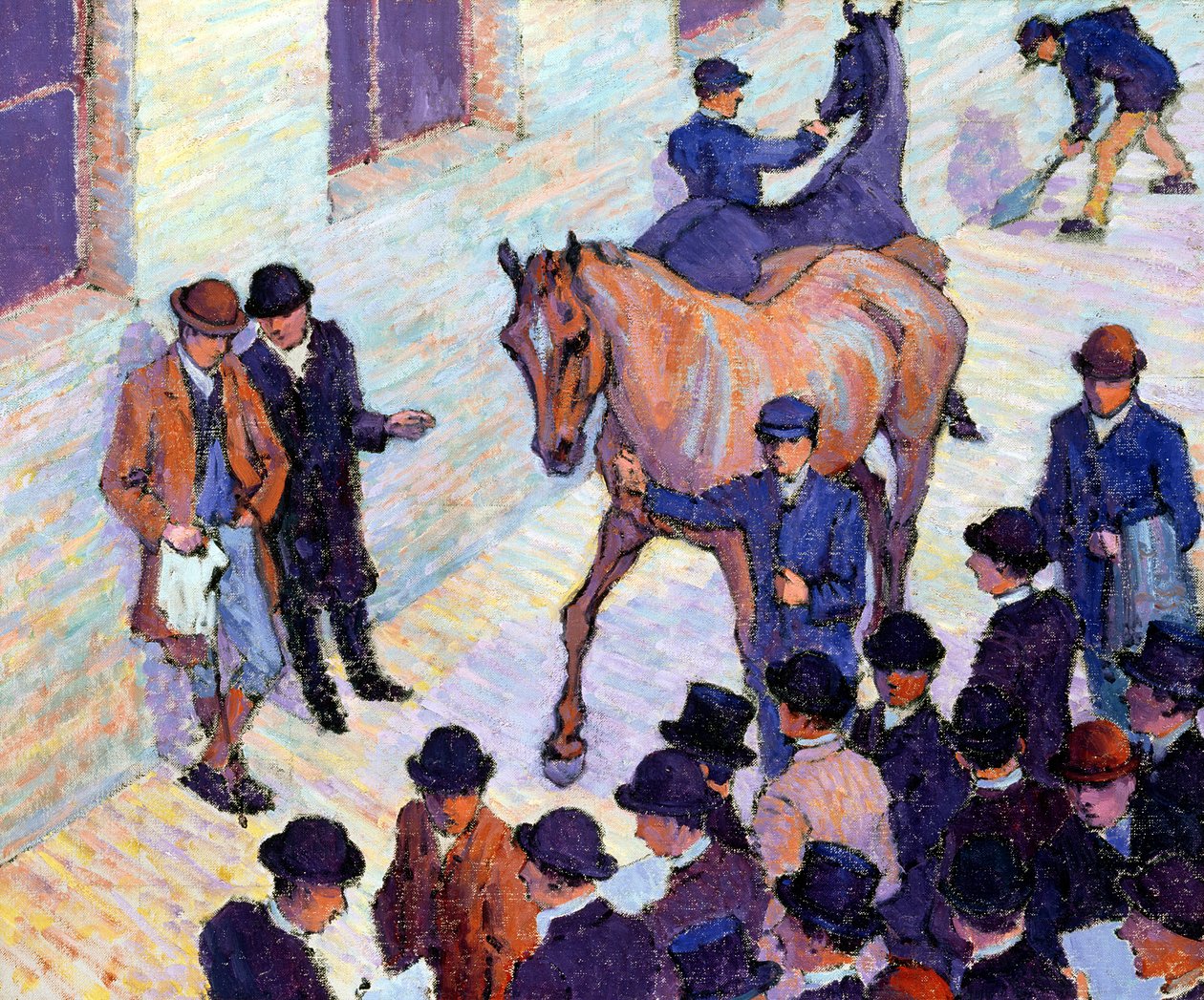 Una venta en Tattersalls, 1911 de Robert Polhill Bevan