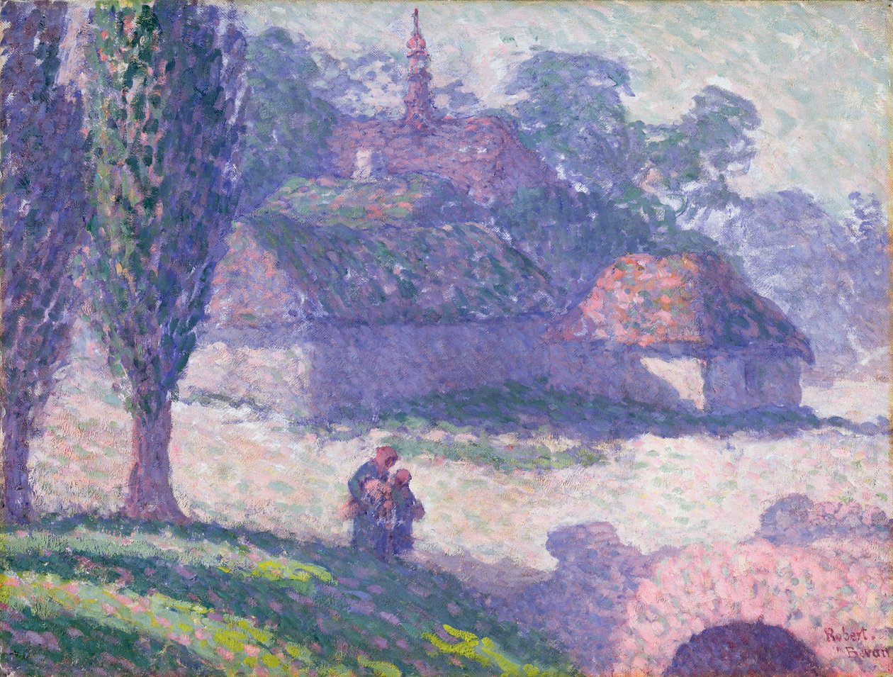 Pueblo de Mydlow, Polonia de Robert Polhill Bevan