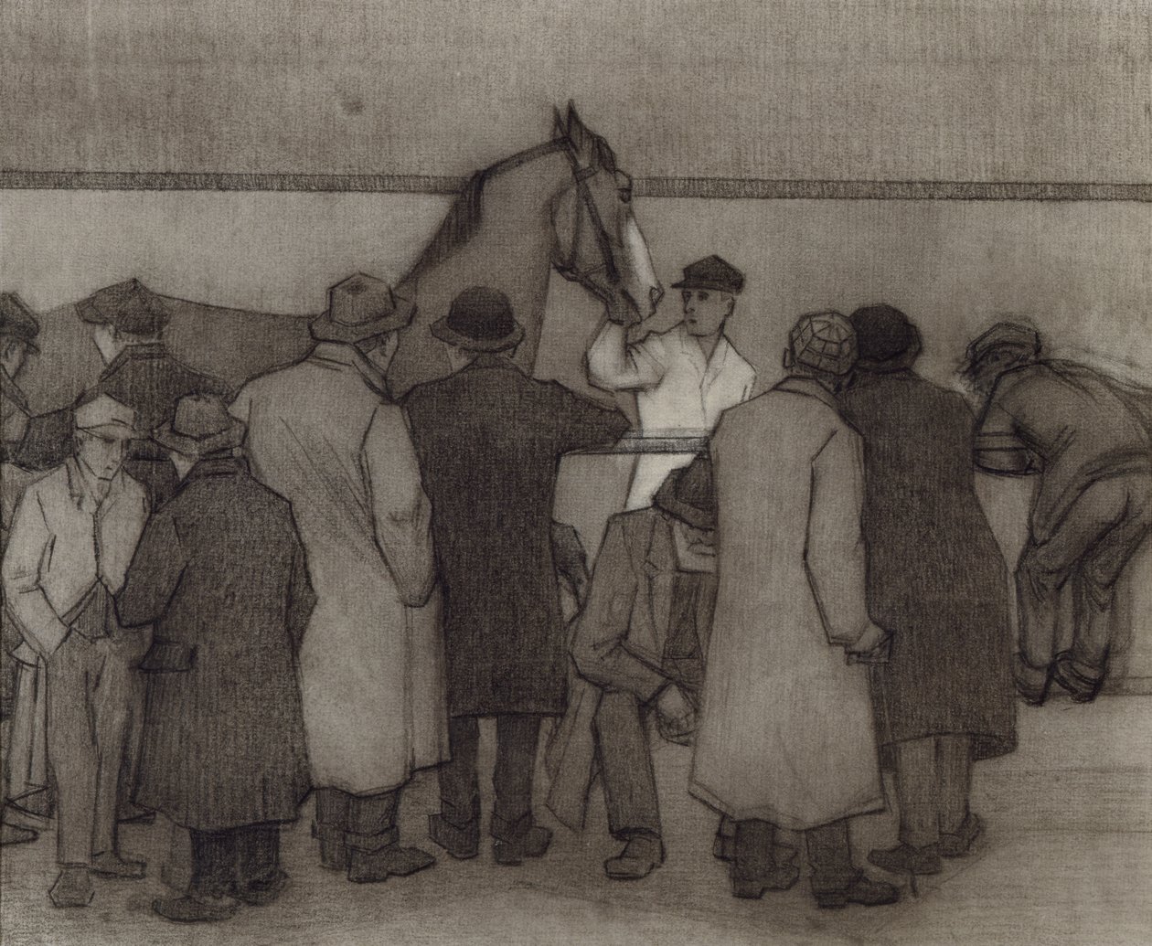 Venta en el Depósito de Wards, No.2, c.1918 de Robert Polhill Bevan