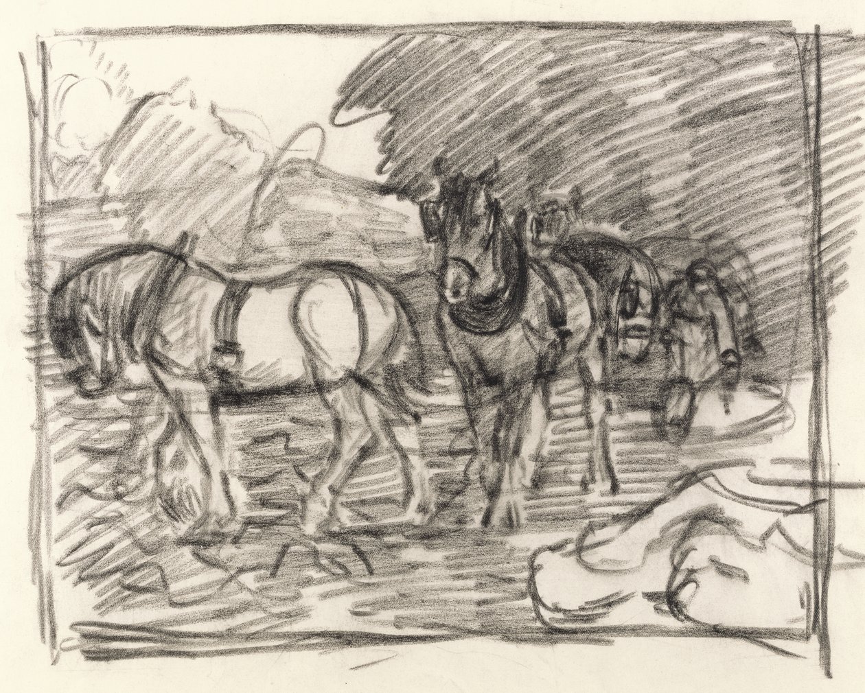 El equipo de arado, c.1906 de Robert Polhill Bevan