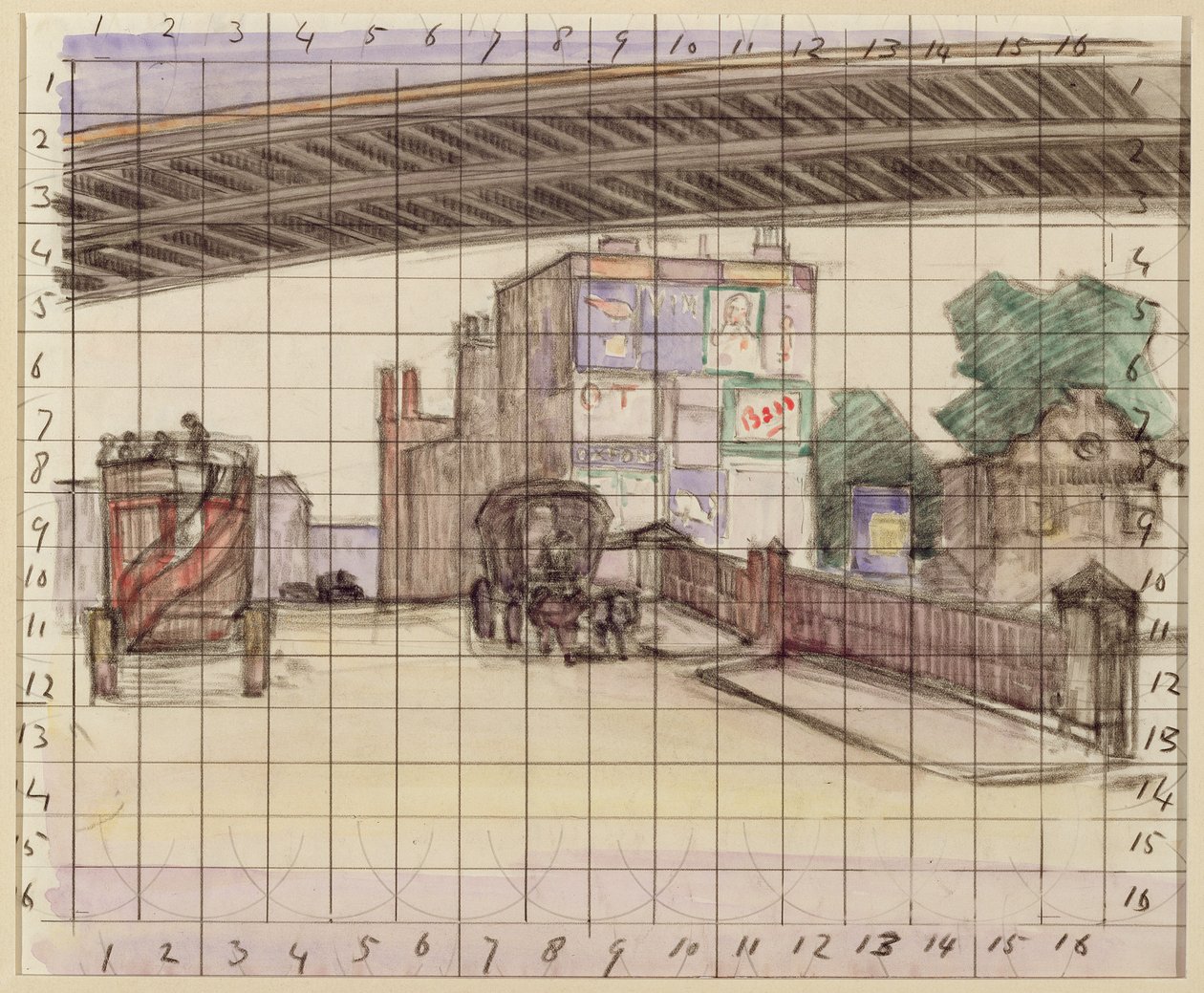 Dos puentes, 1912-13 de Robert Polhill Bevan