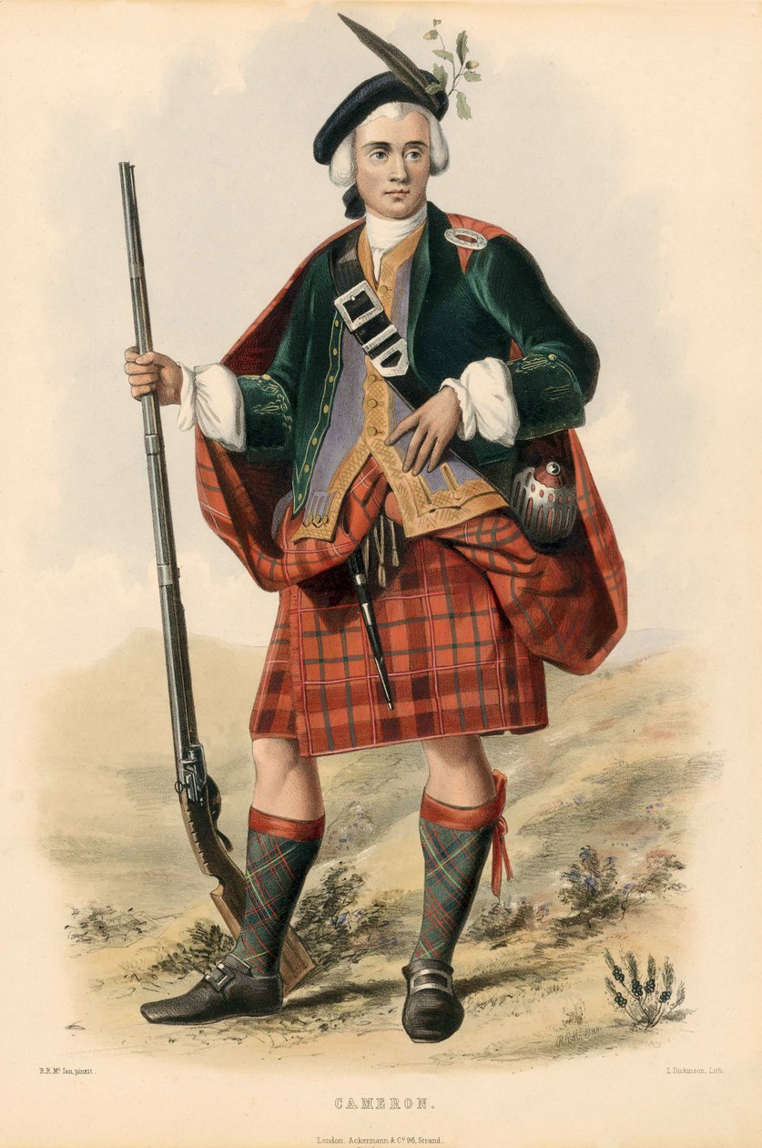 Cameron, de The Clans of the Scottish Highlands, pub. 1845 de Robert Ronald McIan