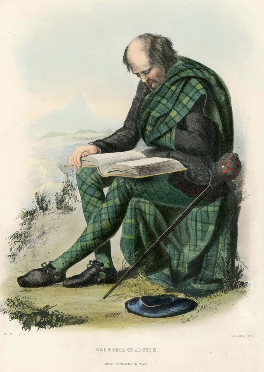 Campbell de Argyll, de The Clans of the Scottish Highlands, pub. 1845 de Robert Ronald McIan