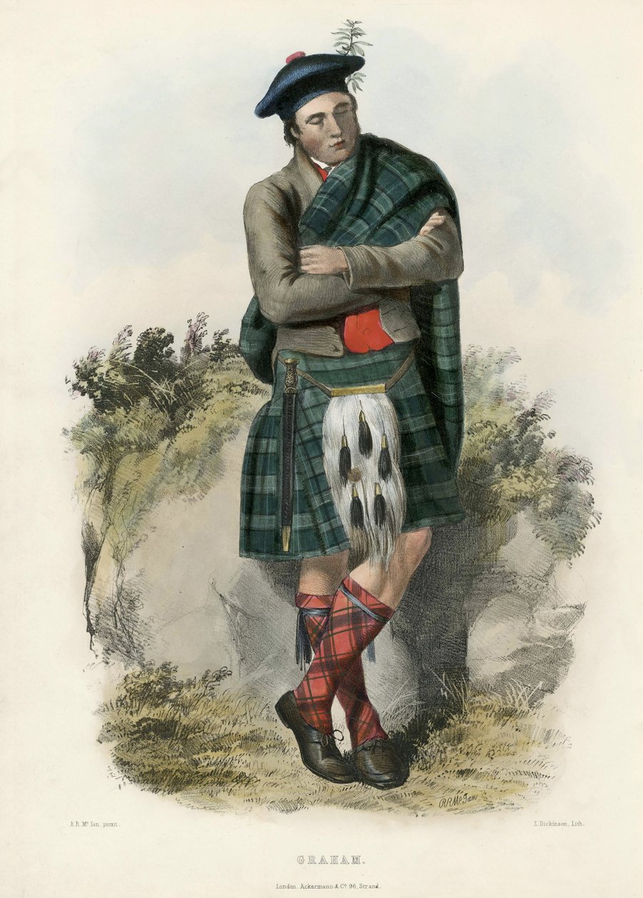 Graham, de The Clans of the Scottish Highlands, pub. 1845 de Robert Ronald McIan