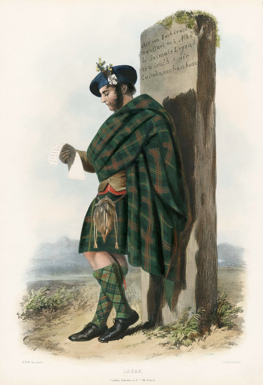 Logan, de The Clans of the Scottish Highlands, pub. 1845 de Robert Ronald McIan