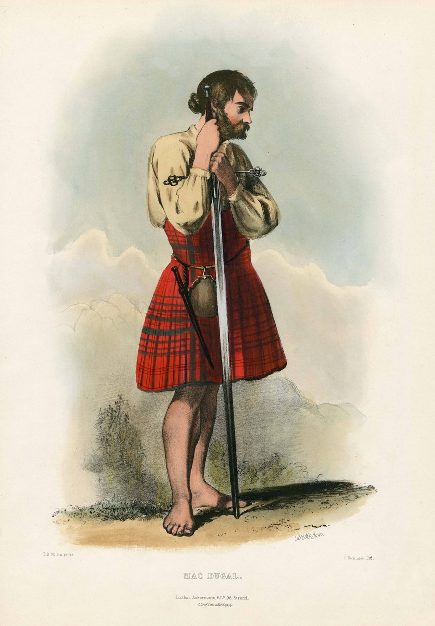 Mac Dugal, de The Clans of the Scottish Highlands, pub. 1845 de Robert Ronald McIan