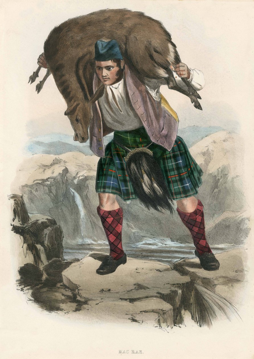 Mac Rae, de The Clans of the Scottish Highlands, pub. 1845 de Robert Ronald McIan