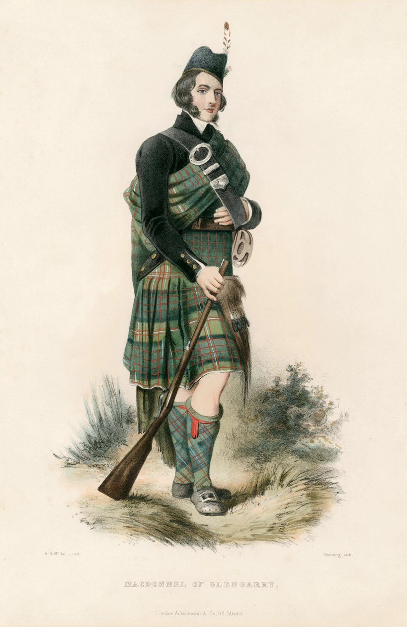 Macdonnel de Glengarry, de The Clans of the Scottish Highlands, pub. 1845 de Robert Ronald McIan