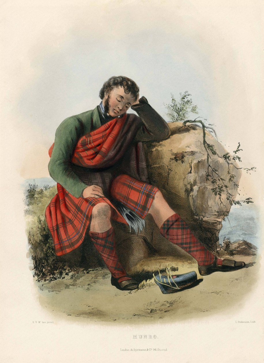 Munro, de The Clans of the Scottish Highlands, pub. 1845 de Robert Ronald McIan
