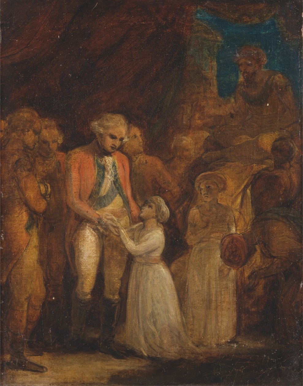 Los dos hijos de Tipu Sahib, sultán de Mysore, entregados como rehenes al general Cornwallis de Robert Smirke