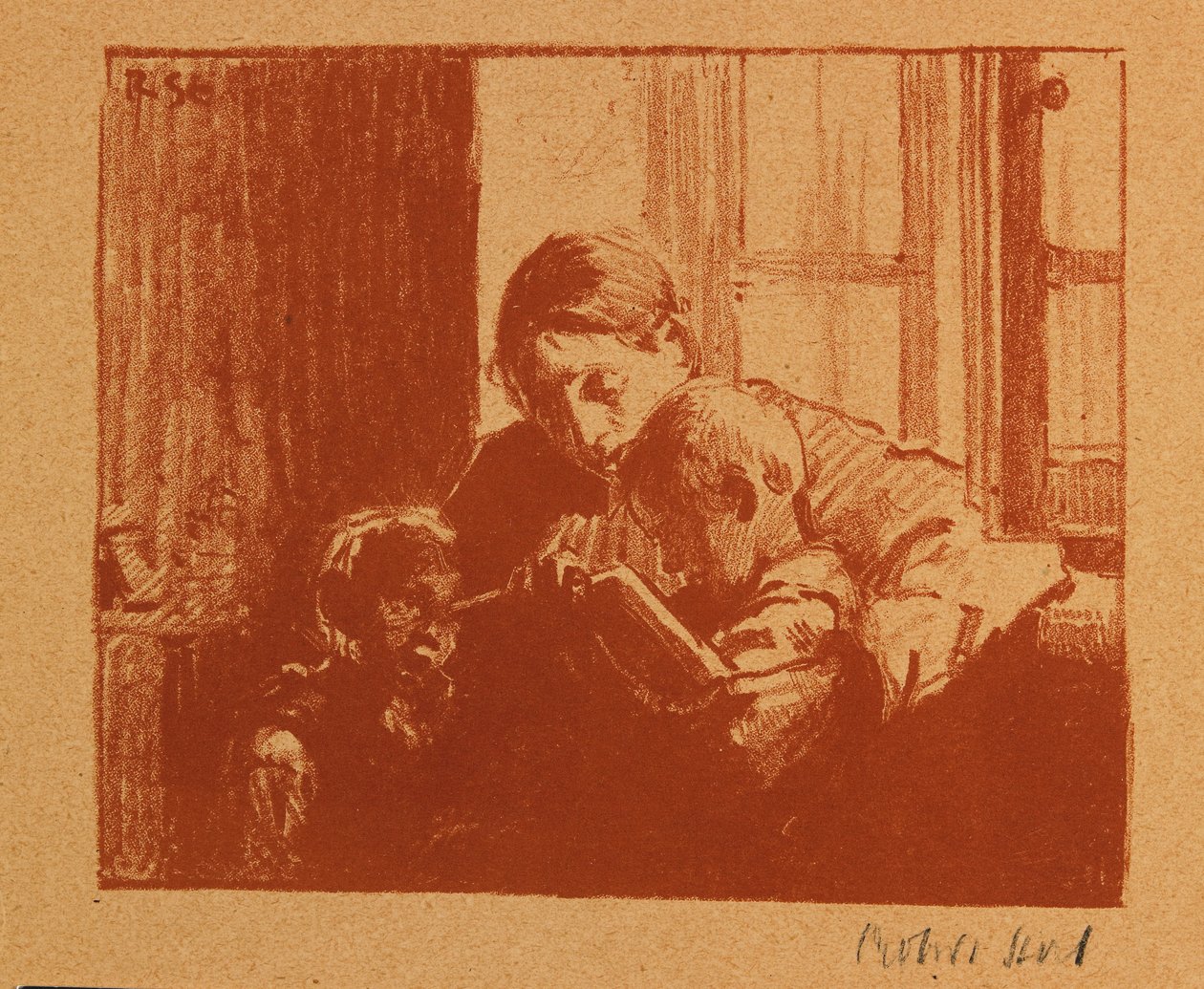 Madre y niños de Robert Sterl