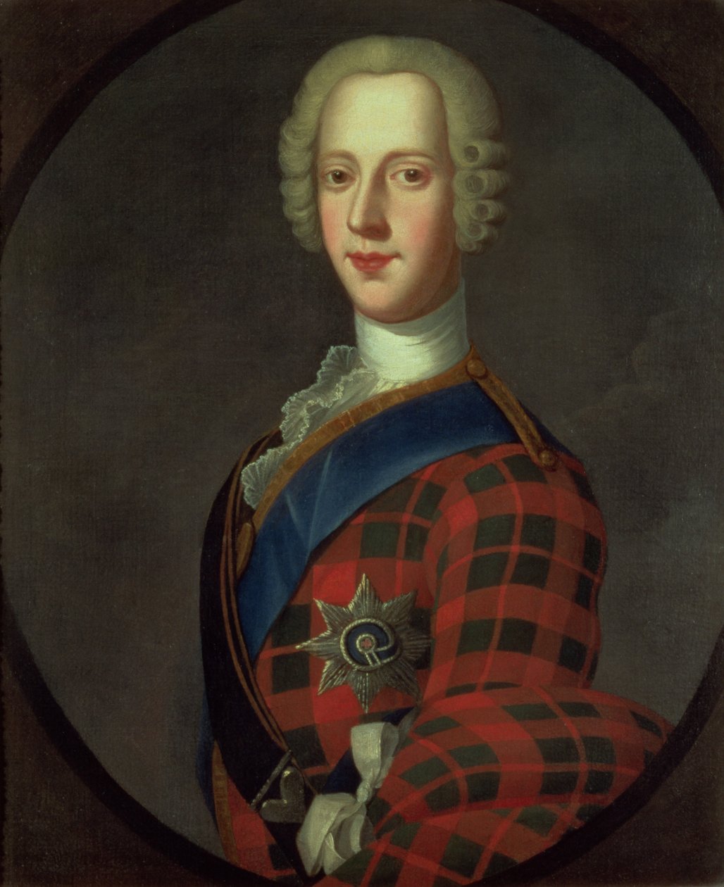 Príncipe Carlos Eduardo Estuardo (Bonnie Prince Charlie, 1720-88) de Robert Strange