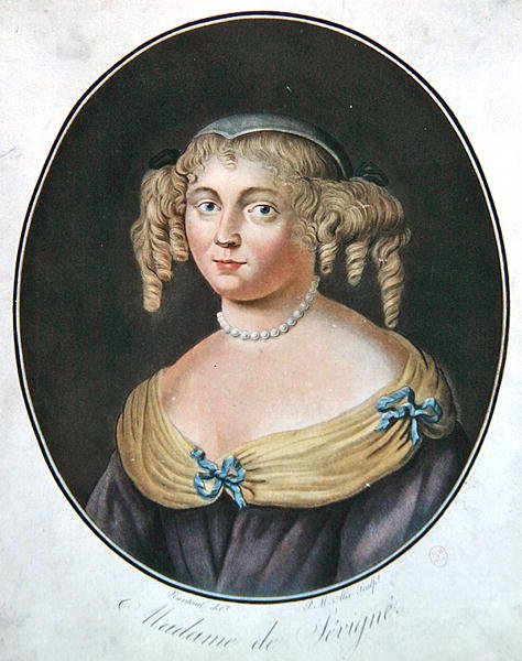 Retrato de Madame de Sevigne de Robert (after) Nanteuil